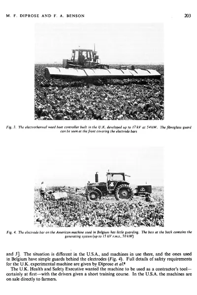 Einzelseite aus "Electrical methods of killing plant" (M.F. Diprose & F.A. Benson, 1984)